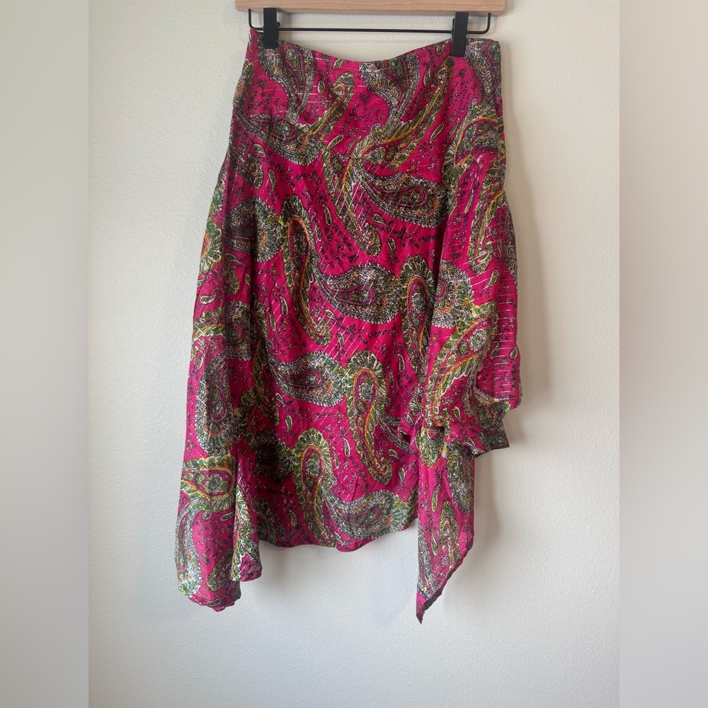 Uttam London Pink Paisley Skirt
